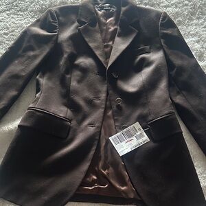 Sisley Chocolate Brown Women's Blazer